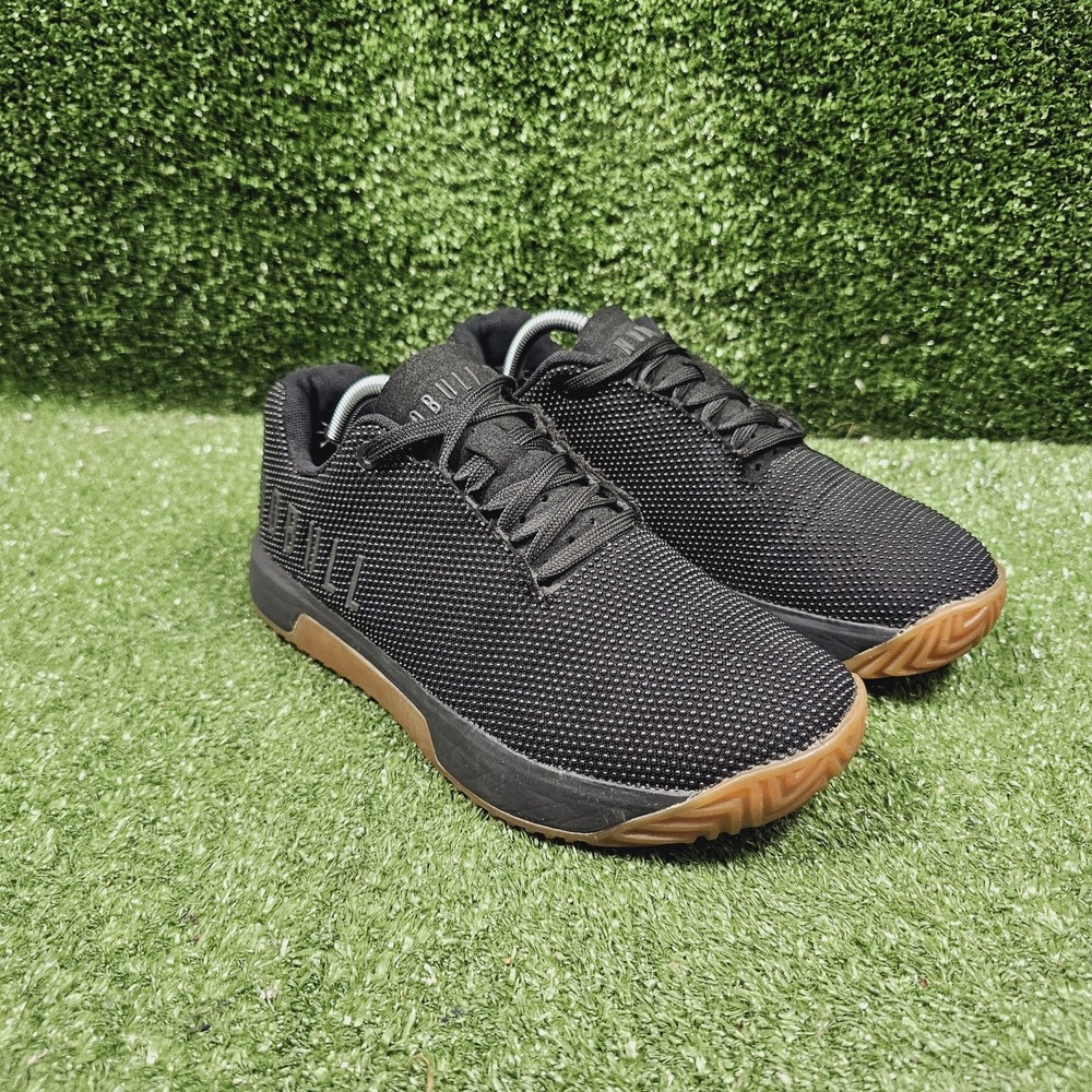 NOBULL Outwork Edge Black Gum Sole‎ Athletic Crossfit Sneakers Womens 7.5